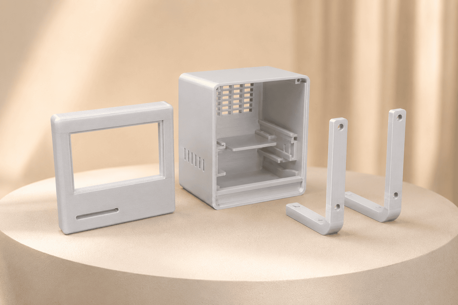 Mochi Tivi version 2 3D printable robot TV shell preview