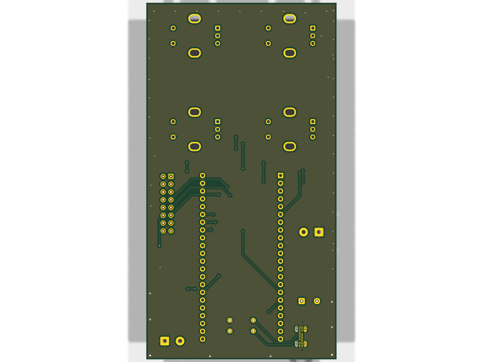 3D render of the Patternflow v3.0 board, back side